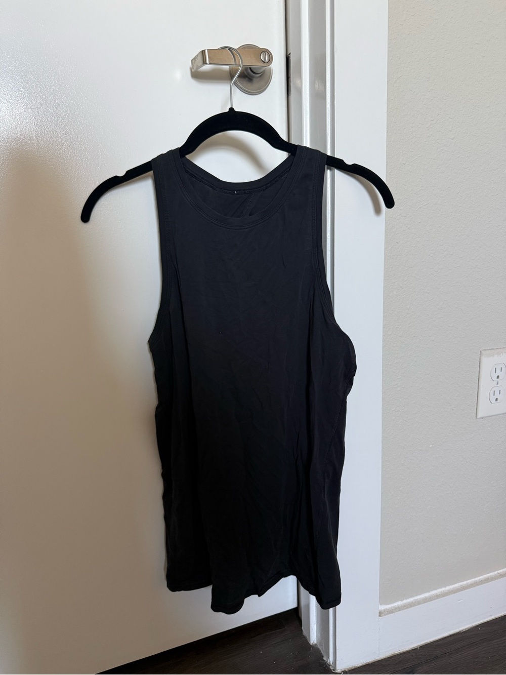 Lululemon Black backless Tank Top